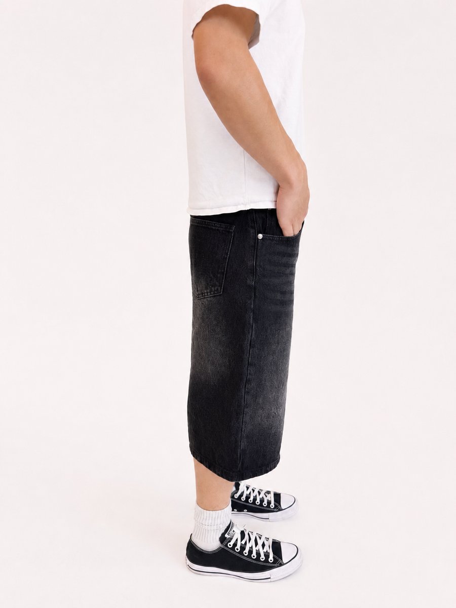 Dark Wash Baggy Jorts
