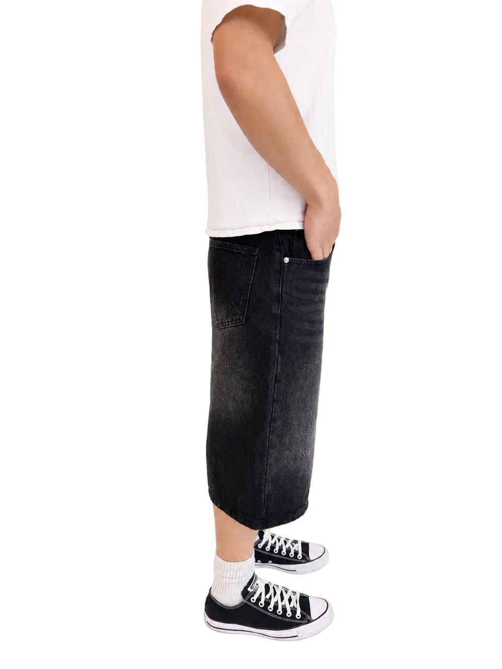 Dark Wash Baggy Jorts 3