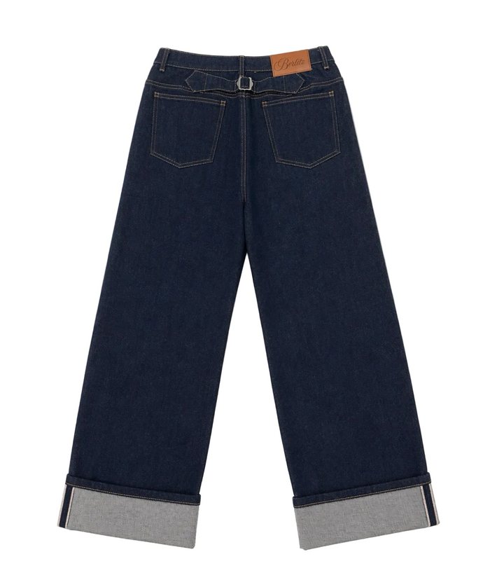 Back Buckled Indigo Raw Selvedge