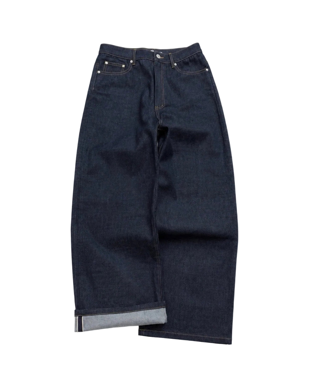 Back Buckled Indigo Raw Selvedge 2