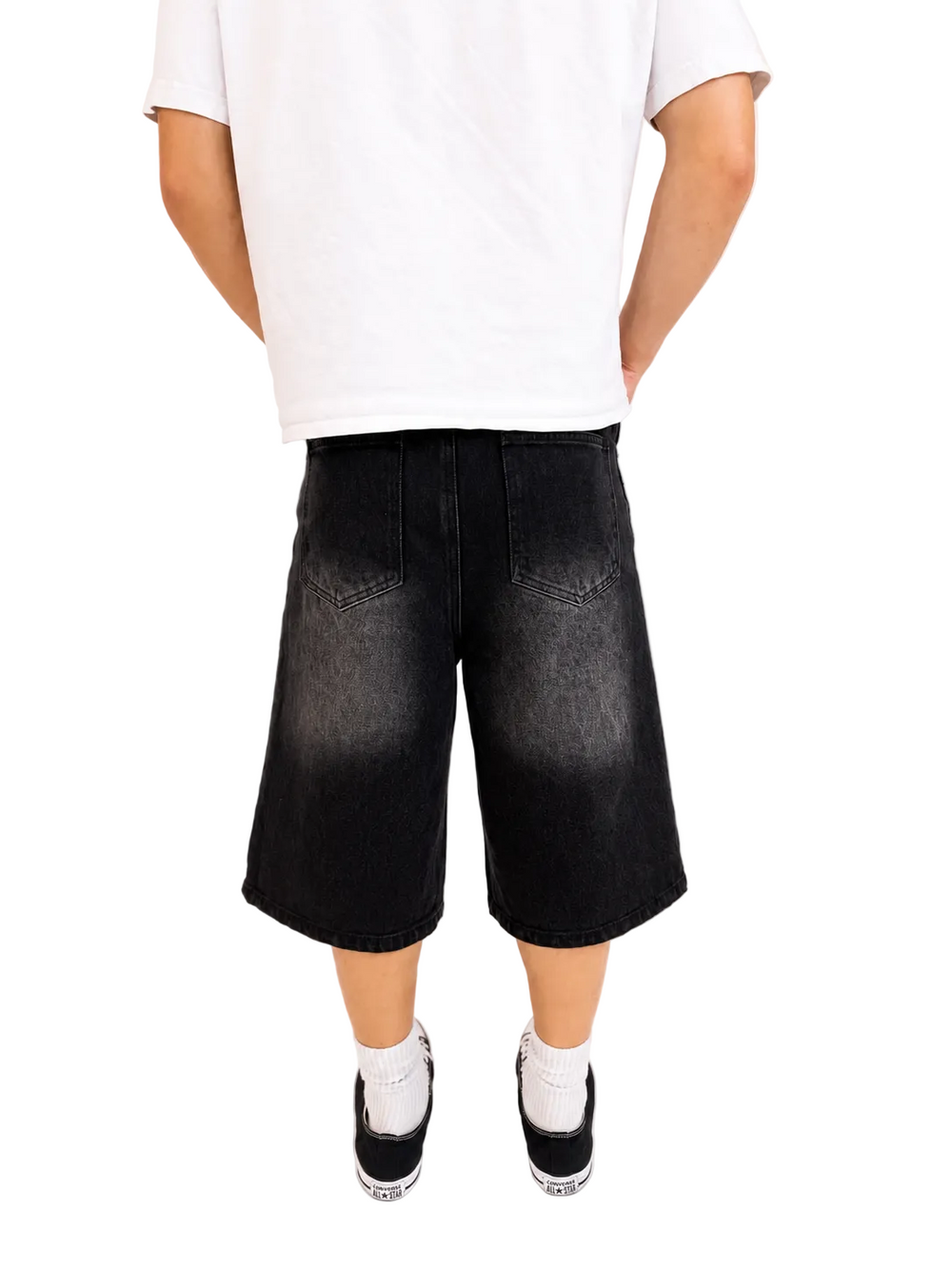 Dark Wash Baggy Jorts 4