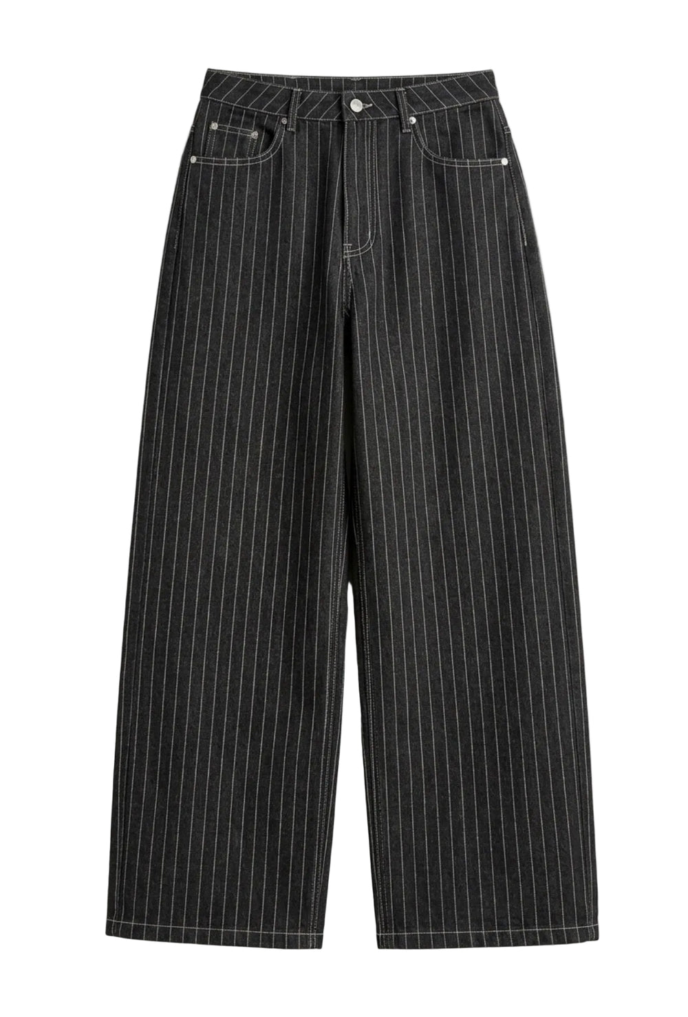 Pinstripe Wide Leg Denim - Pre Order 1