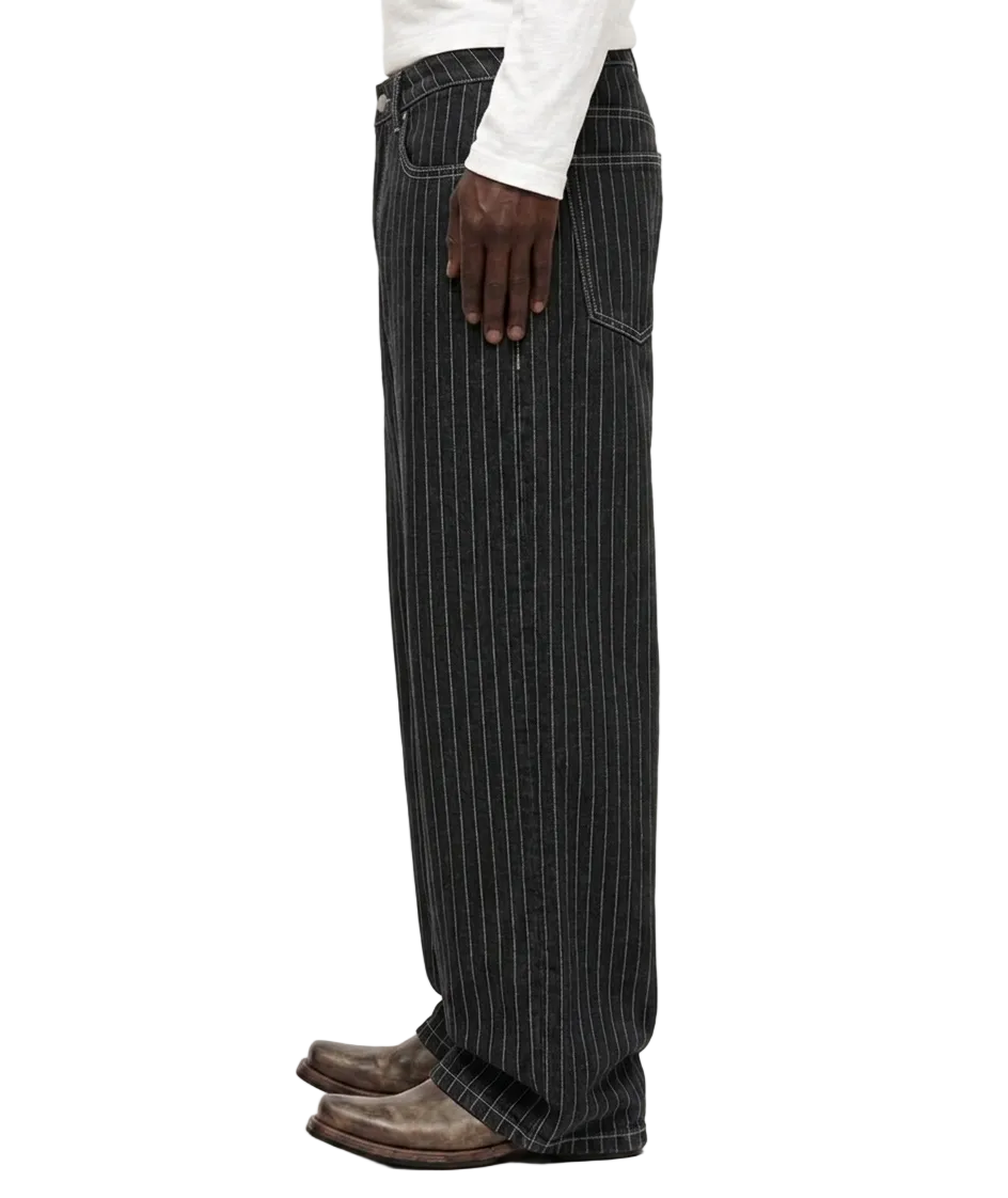 Pinstripe Wide Leg Denim - Pre Order 3