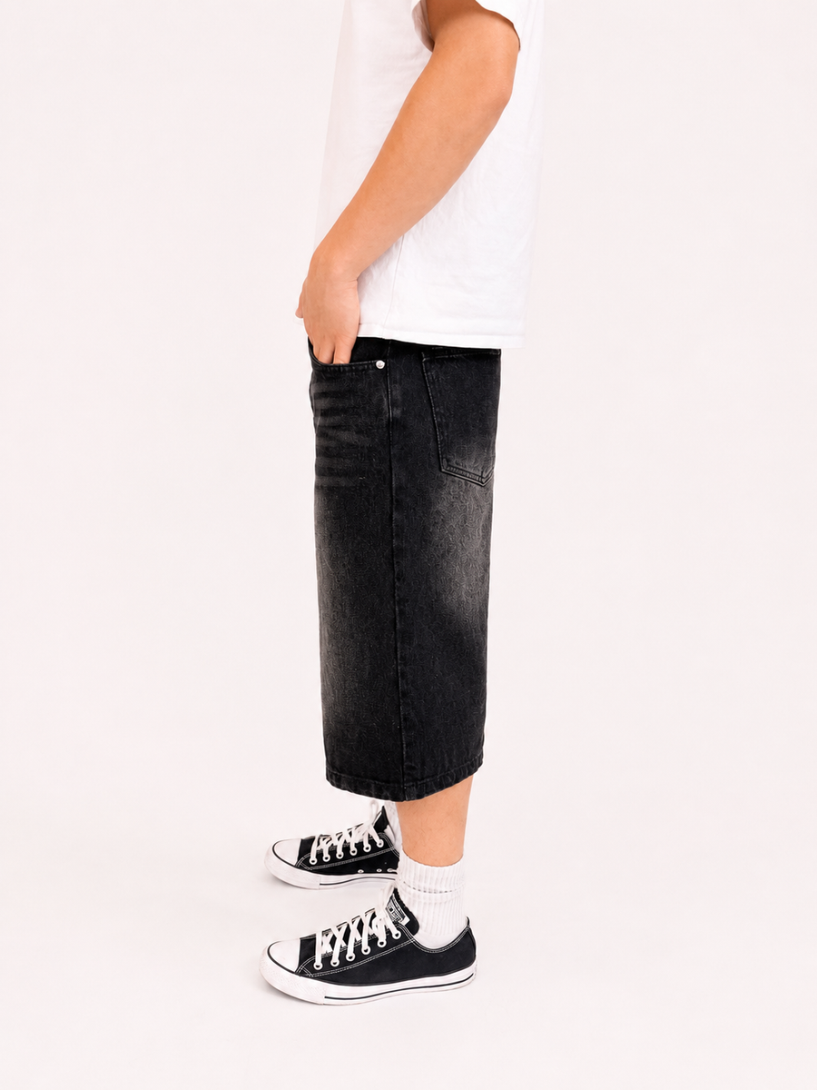 Dark Wash Baggy Jorts
