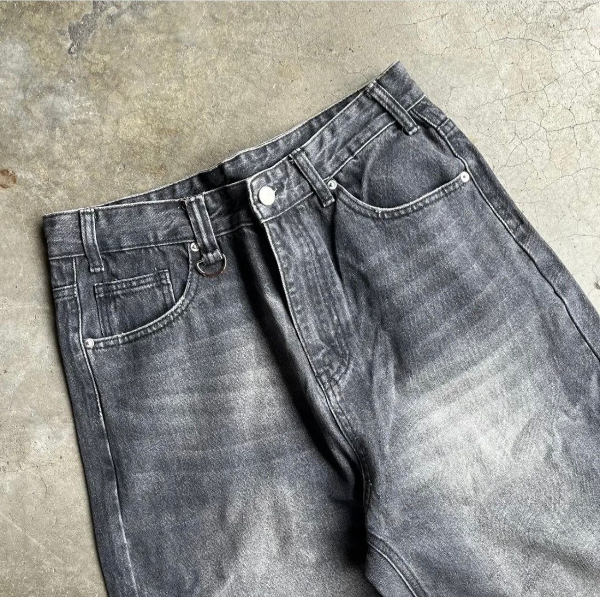 Faded Black Denim
