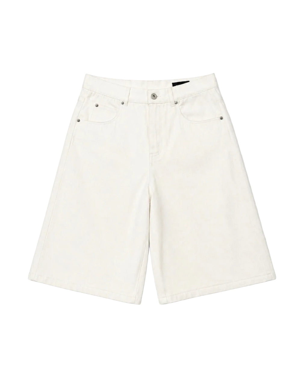 White Raw Selvedge Baggy Jorts 1