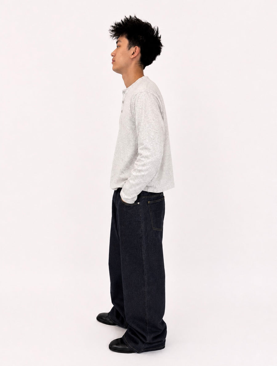 Back Buckled Indigo Raw Selvedge