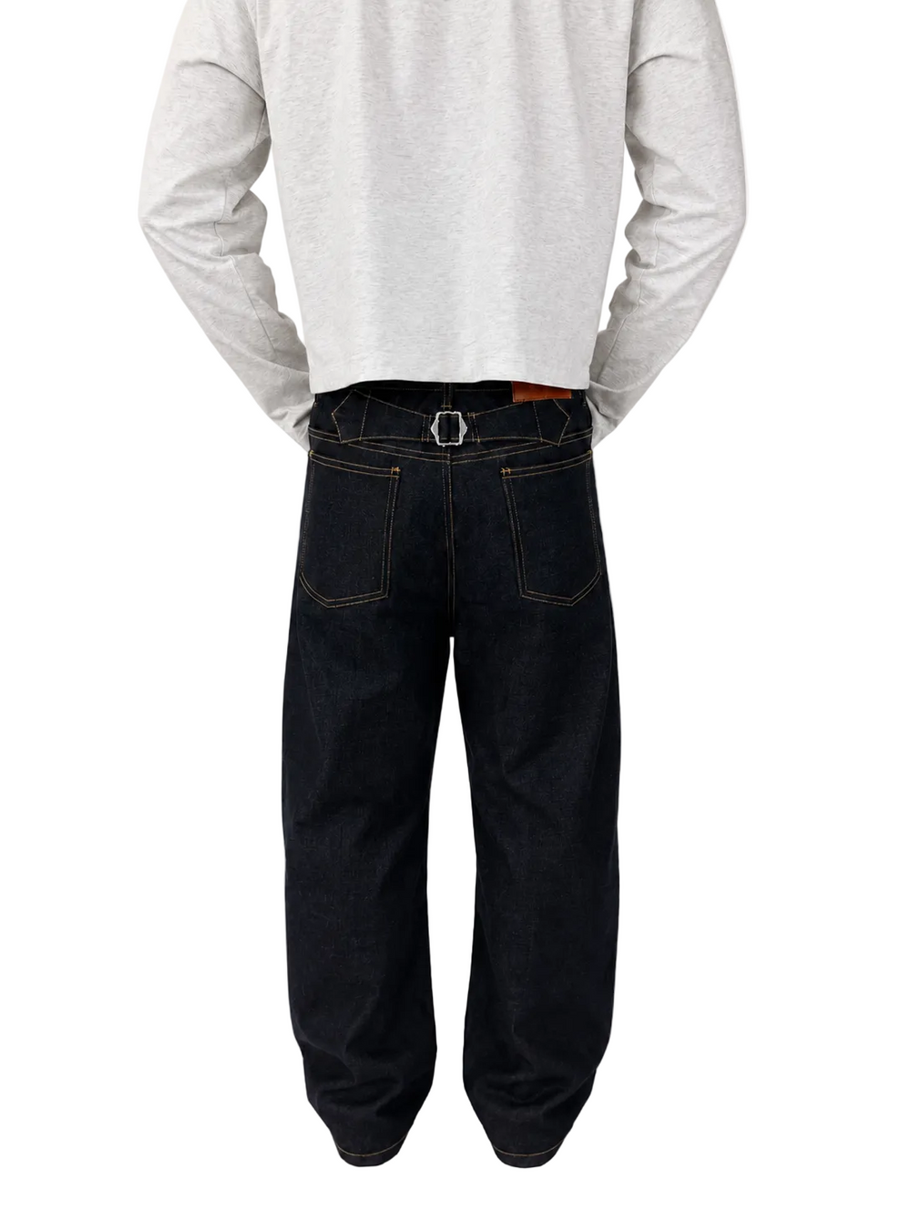 Back Buckled Indigo Raw Selvedge 6