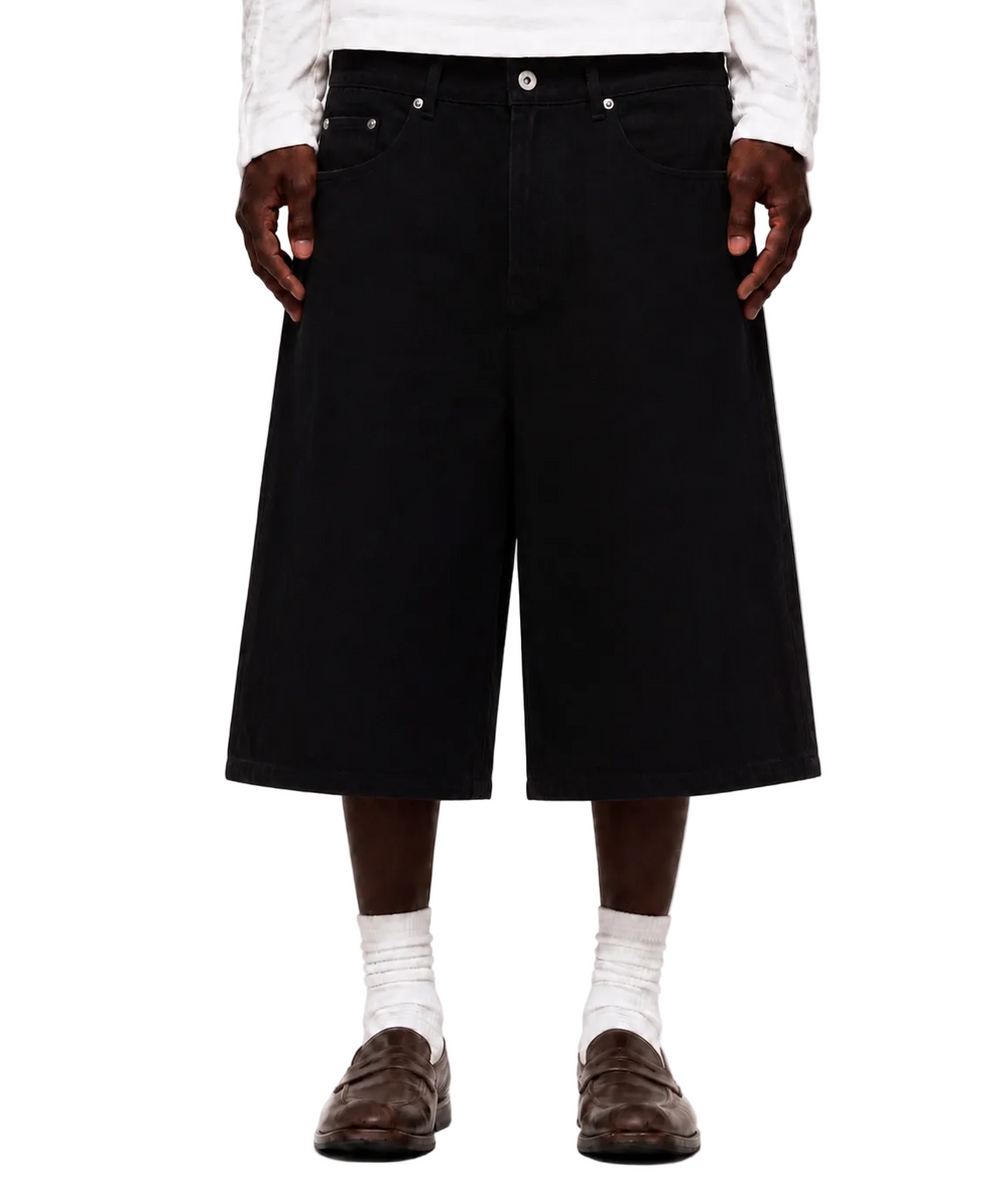 Jet Black Raw Selvedge Baggy Jorts 2