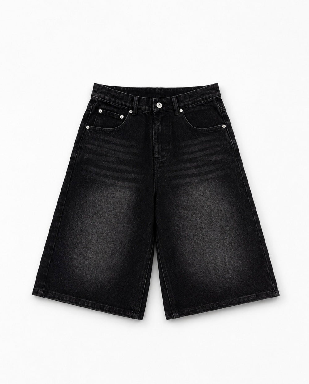 Dark Wash Baggy Jorts 1
