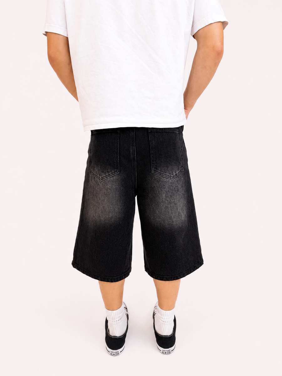 Dark Wash Baggy Jorts