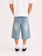 Light Wash Baggy Jorts