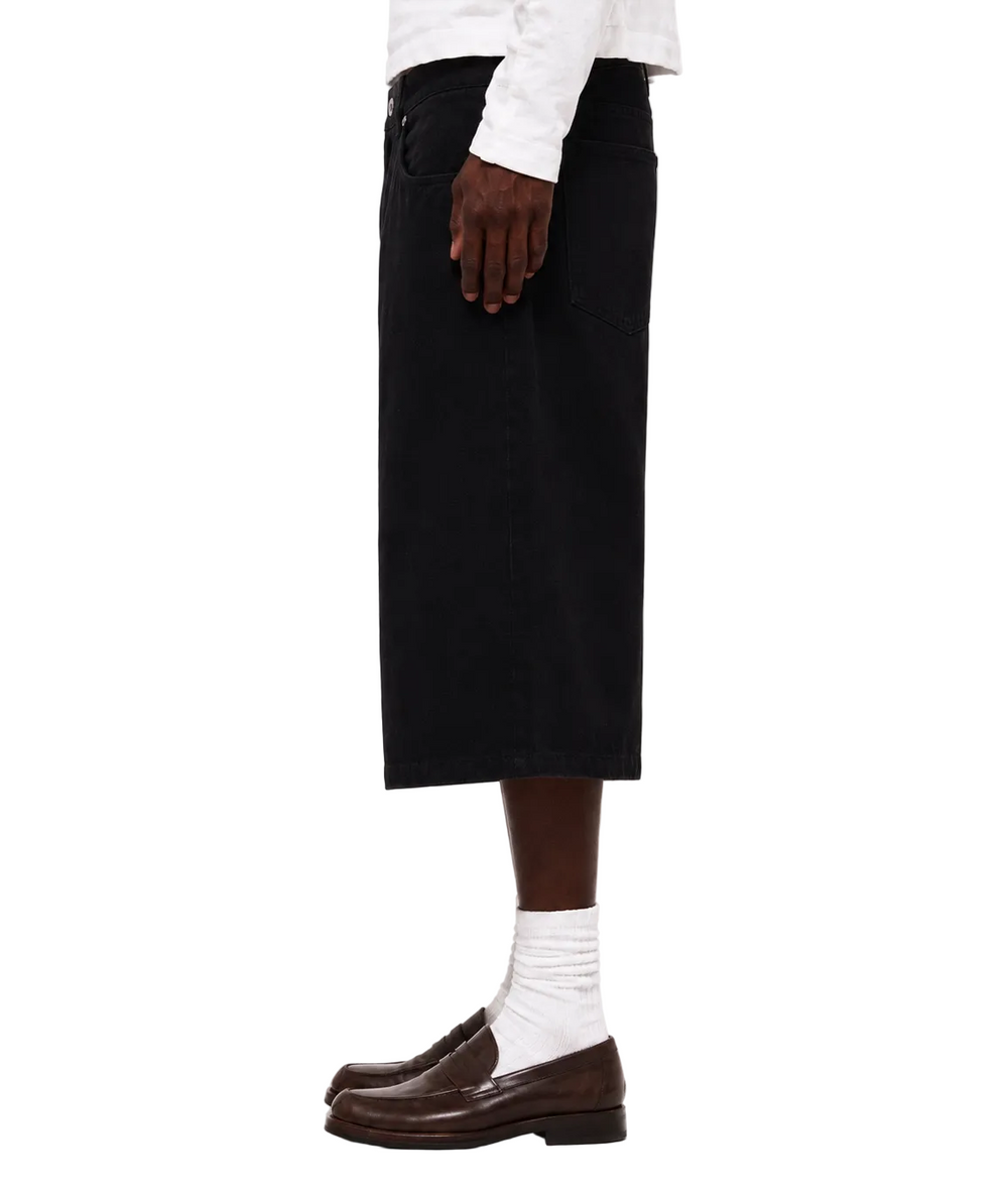 Jet Black Raw Selvedge Baggy Jorts 3