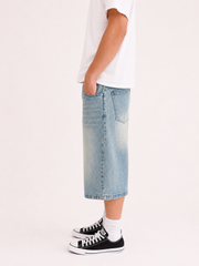 Light Wash Baggy Jorts