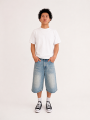 Light Wash Baggy Jorts