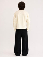 Wide Leg Double Pleated Trousers