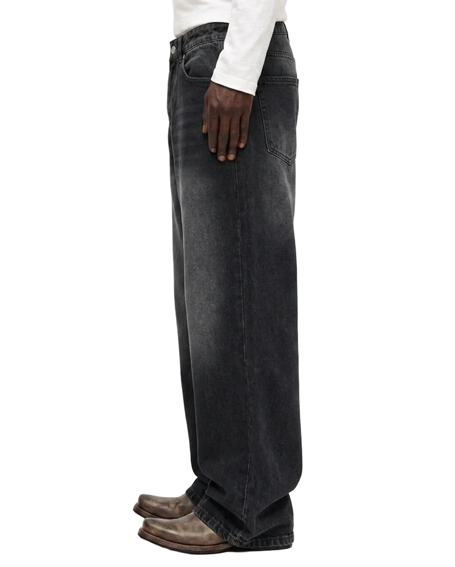 Dark Wash Wide Leg Denim 3