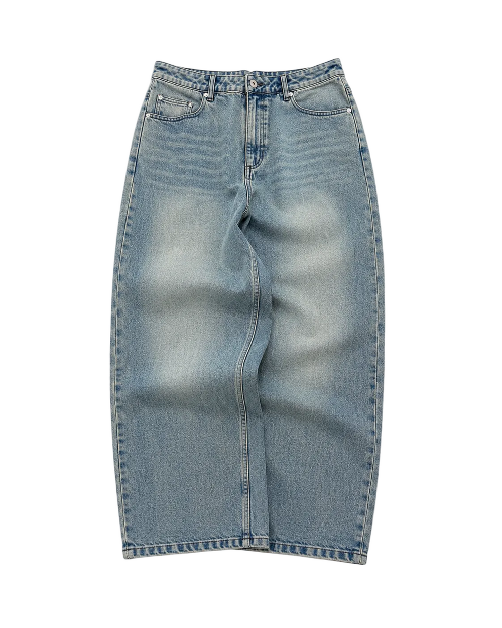 Light Wash Wide Leg Denim 1