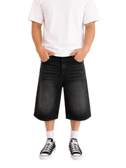 Dark Wash Baggy Jorts