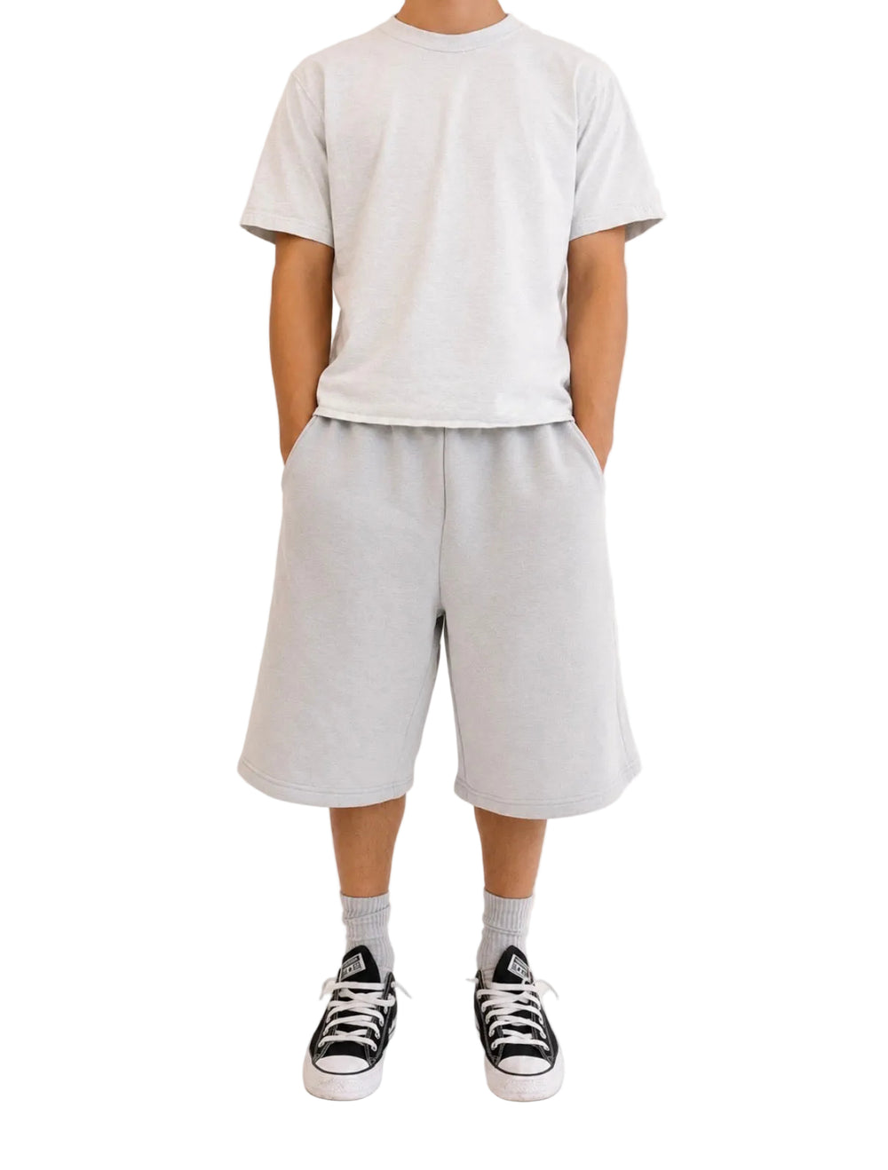 Grey Baggy Shorts 1