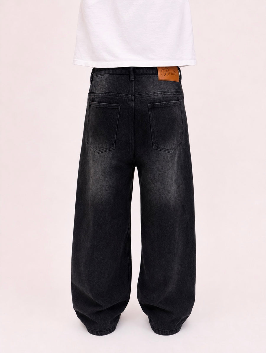 Dark Wash Wide Leg Denim