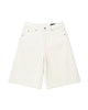 White Raw Selvedge Baggy Jorts
