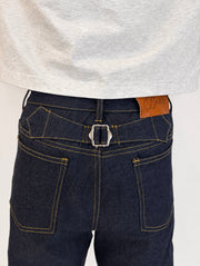 Back Buckled Indigo Raw Selvedge