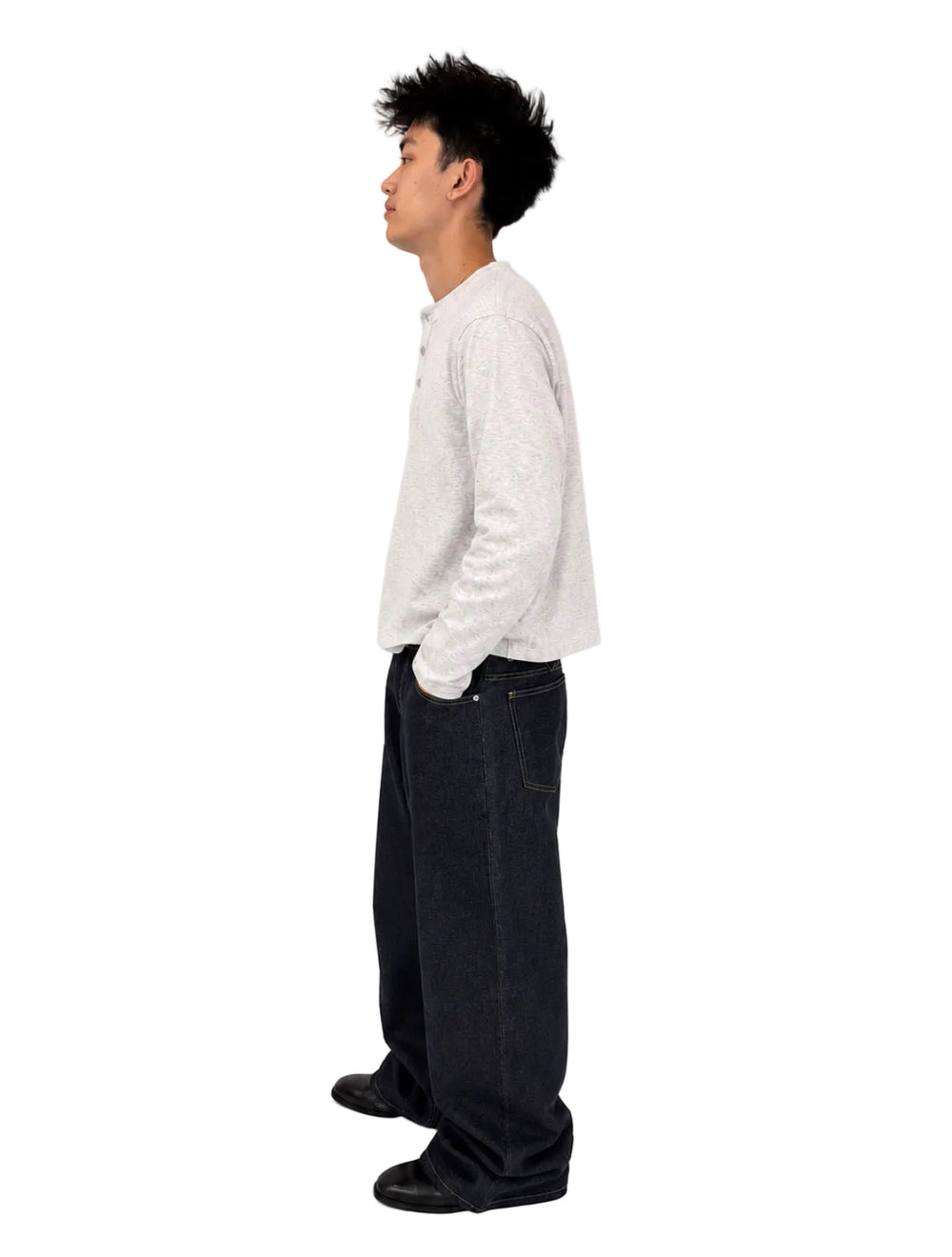 Back Buckled Indigo Raw Selvedge 5