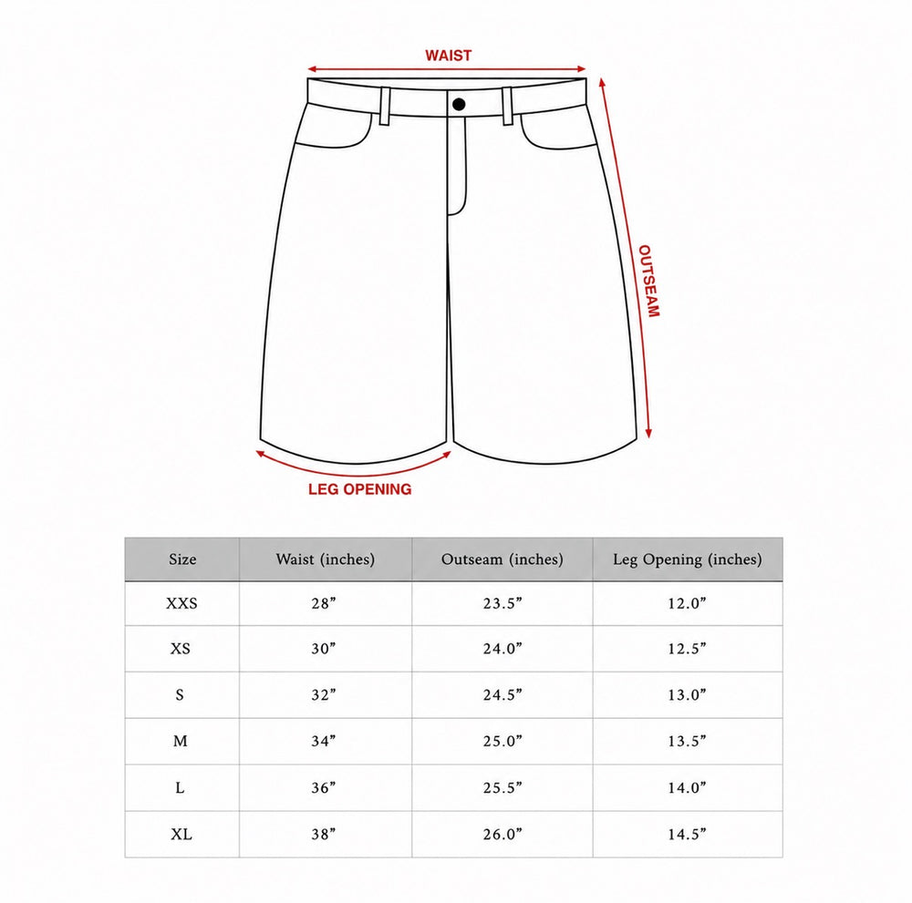 Jet Black Raw Selvedge Baggy Jorts 4