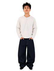 Back Buckled Indigo Raw Selvedge