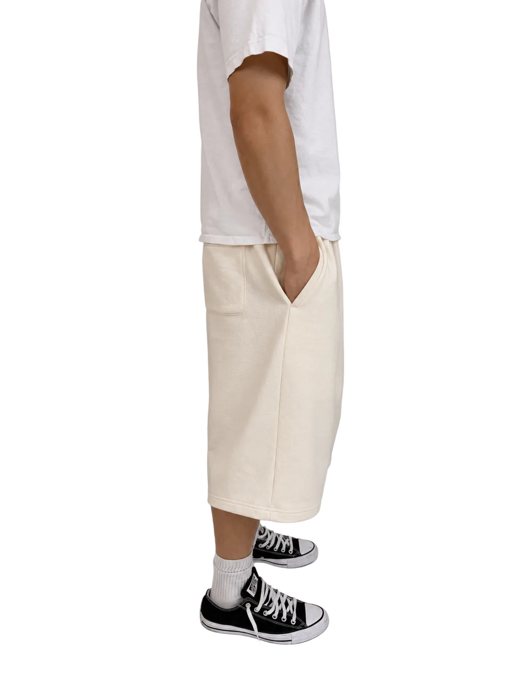 Cream Baggy Shorts 2