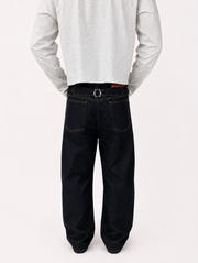 Back Buckled Indigo Raw Selvedge