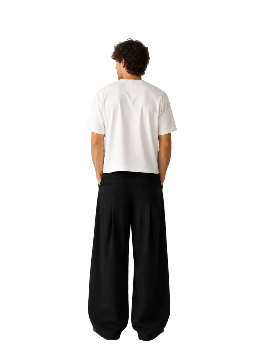 Wide Leg Double Pleated Trousers 5
